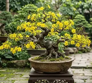 Mai bonsai nghệ thuật dáng thế đẹp, chuẩn phong thủy