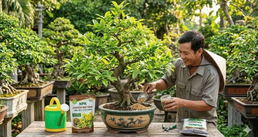 Bí quyết bón phân mai vàng tháng 1-6 âm lịch chuẩn xác