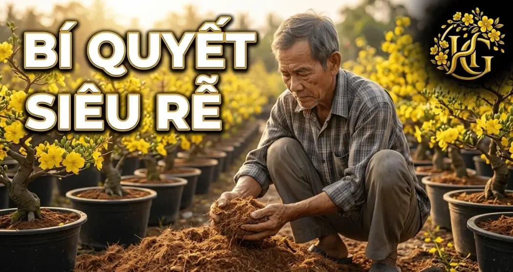 Công thức trộn giá thể Mai Vàng giúp rễ cực mạnh, cây khoẻ