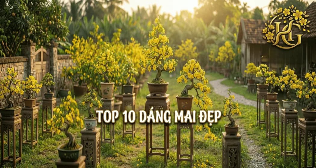Top 10 dáng mai vàng đẹp & ý nghĩa phong thủy Tết 2027