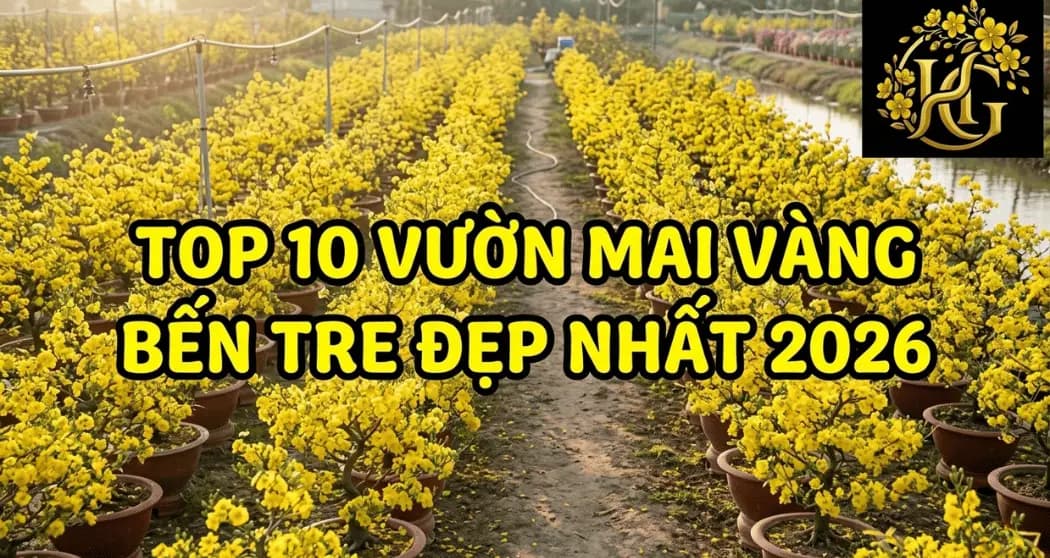 Top 10 Vườn Mai Vàng Bến Tre Đẹp Nhất 2026 Uy Tín Nhất