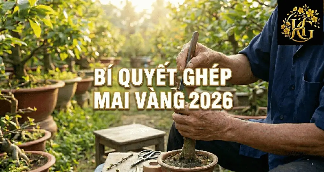 Kỹ thuật ghép mai vàng: Cách ghép mắt giúp cây nhanh ra tược